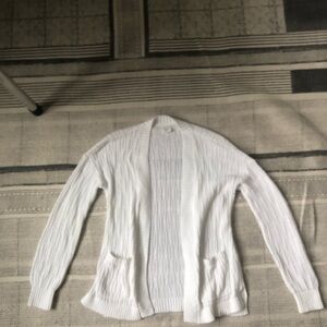Abercrombie Kids White Cardigan Sweater